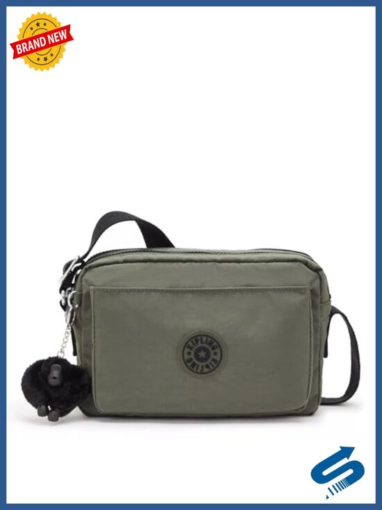 Handbags - Lightweight Nylon Adjustable Crossbody Bag with Multiple Zip Pockets